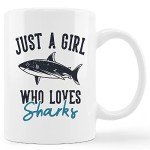 Just a Girl Who Loves Sharks Coffee Mug