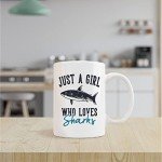 Just a Girl Who Loves Sharks Coffee Mug