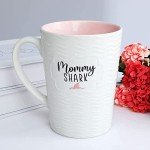 Mommy Shark Friend Mug - Fun Blue Ceramic