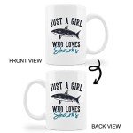 Just a Girl Who Loves Sharks Coffee Mug