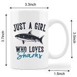 Just a Girl Who Loves Sharks Coffee Mug
