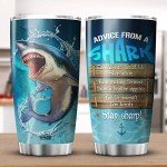 Shark Lover Tumbler: Choose Fun, Stay Bold!