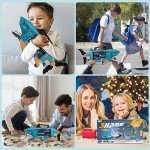 Shark Truck with 12 Animal Toys for Boys