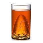 Handmade 300ML Shark Design Glass Beer Mug