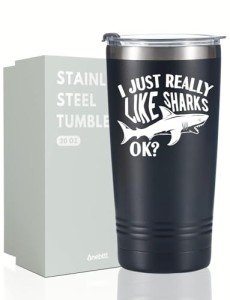 Shark Travel Mug - Stainless Steel Coffee Cup