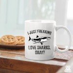 I Just Love Sharks Coffee Mug - Shark Gift