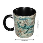 Funny Shark Coffee Mug - 11oz Ceramic Cup
