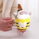 3D Shark and Bee Ceramic Coffee Mug