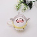 3D Shark and Bee Ceramic Coffee Mug