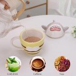 3D Shark and Bee Ceramic Coffee Mug