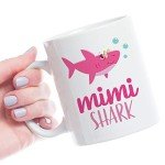 Cute Pink Shark Mug for New Moms