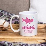Cute Pink Shark Mug for New Moms