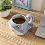 Smiling Shark Design 350ml Ceramic Coffee Mug