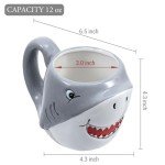 Smiling Shark Design 350ml Ceramic Coffee Mug