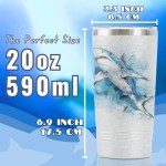 Shark Travel Mug - Stainless Steel Coffee Cup