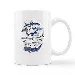 Watercolor Shark Ceramic Mug - 11oz Coffee Cup