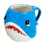 Hand-Painted Shark Mug for Kids and Adults