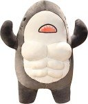 Kawaii Buff Shark Plush Toy for Cuddly Fun