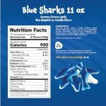 Blue Raspberry Shark Gummies - 11oz Bag