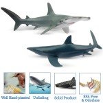 6 Realistic Shark Bath Toys Set