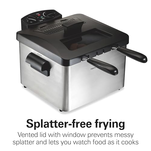 Hamilton Beach Deep Fryer with 2 Baskets, 4.5 Liters