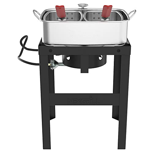 Outdoor Propane Fish Fryer with Double Basket