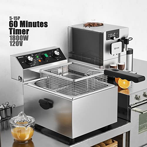 Electric Deep Fryer - Stainless Steel, 10L Capacity