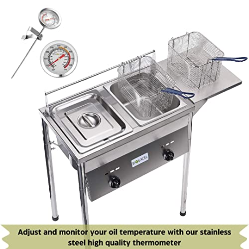Outdoor Propane Deep Fryer with Stainless Steel Baskets