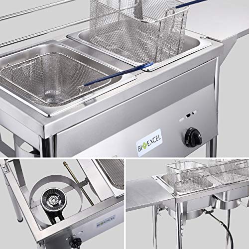 Outdoor Propane Deep Fryer with Stainless Steel Baskets