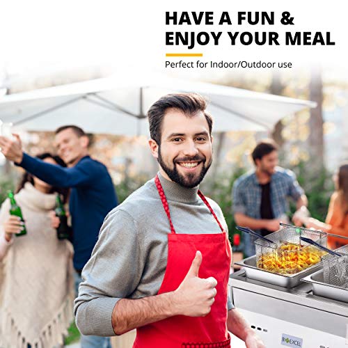 Outdoor Propane Deep Fryer with Stainless Steel Baskets