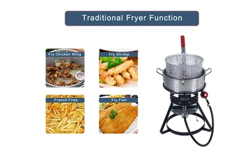 10 Qt Fish Fryer Kit with Aluminum Pots & Basket