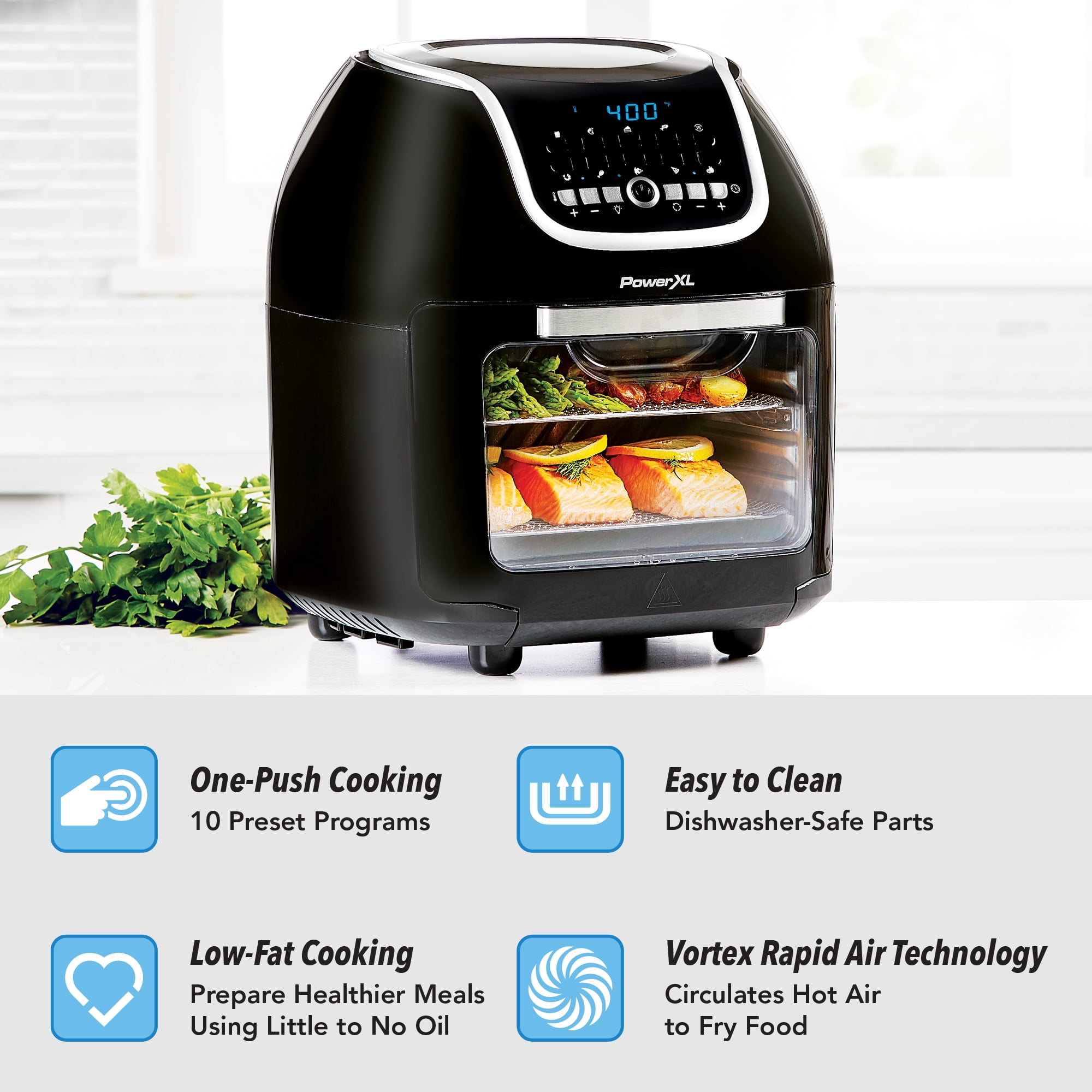 10 Quart PowerXL Vortex Pro Air Fryer, Black