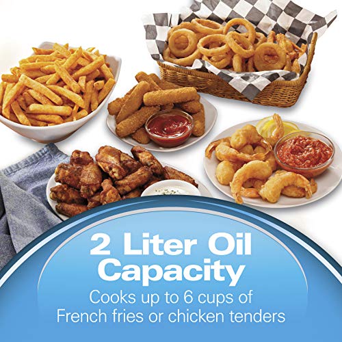 Hamilton Beach Electric Deep Fryer, Easy Clean, 8 Cups, Black
