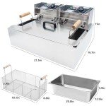 Swinod Commercial Deep Fryer with Detachable Large Capacity