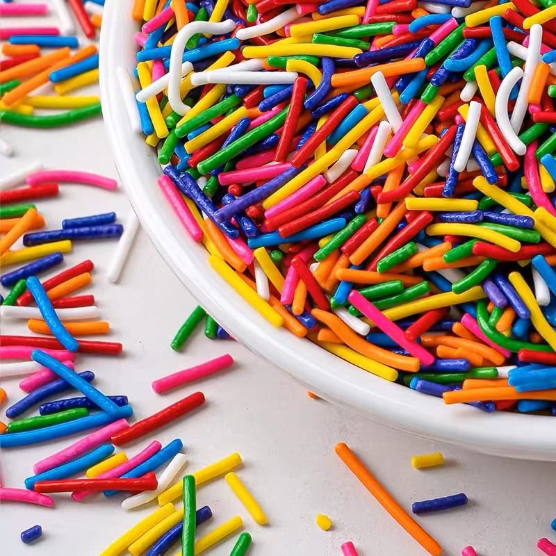 Rainbow Edible Sprinkles for Baking & Decoration