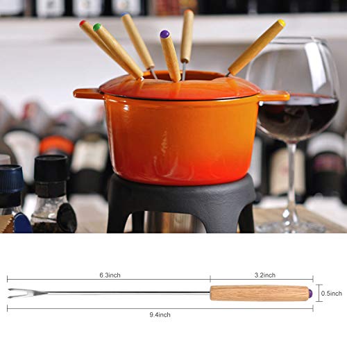 18Pcs Color Coded Stainless Steel Fondue Forks