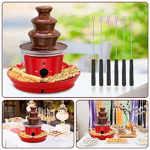 Electric 3-Tier Melting Machine, 20-OZ Chocolate Fountain