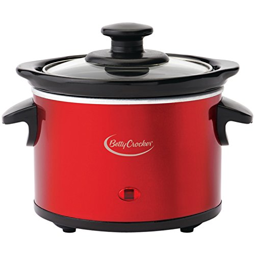 Mini Fondue Melting Pot Warmer, 0.7 Quart, Red