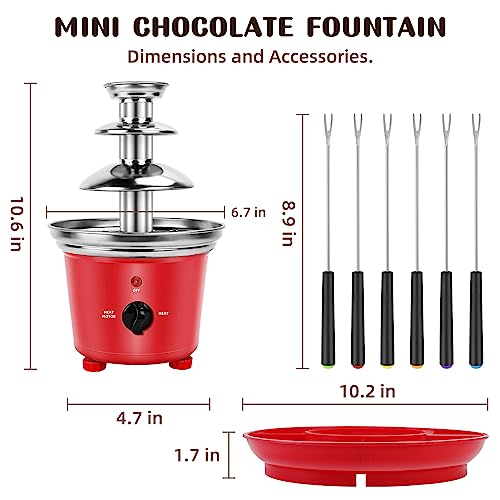 Electric 3-Tier Melting Machine, 20-OZ Chocolate Fountain