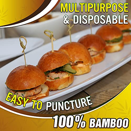 Handmade bamboo cocktail picks, ideal for events