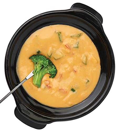 Mini Fondue Melting Pot Warmer, 0.7 Quart, Red