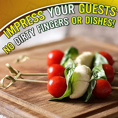 Handmade bamboo cocktail picks, ideal for events