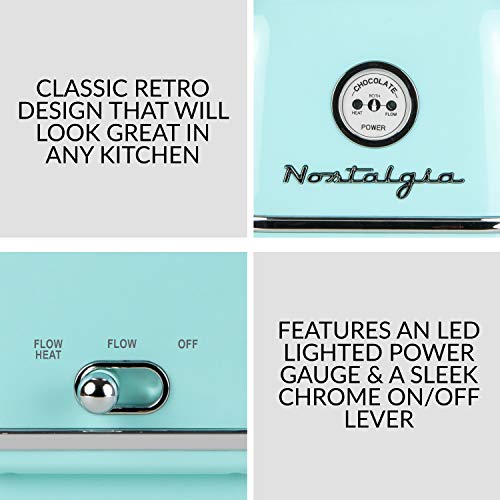 4-Tier Electric Chocolate Fondue Fountain for Parties - Aqua