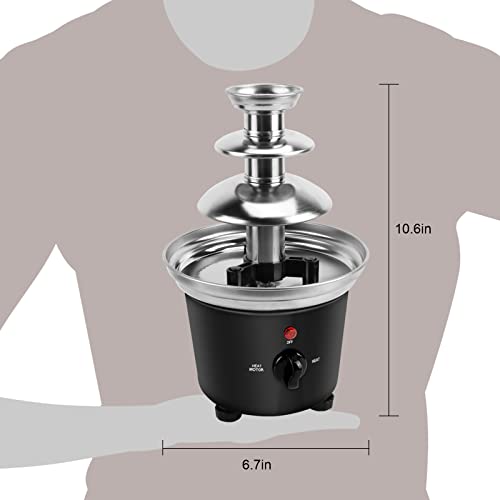 Stainless Steel Party Chocolate Fountain for Events (Mysterious Black)