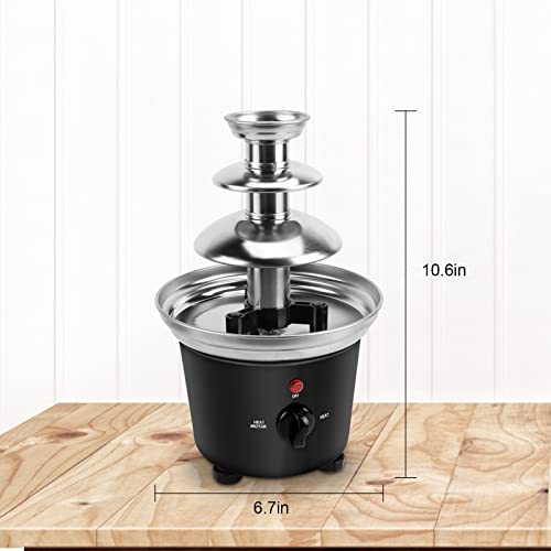 Stainless Steel Party Chocolate Fountain for Events (Mysterious Black)