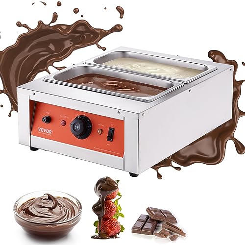 VEVOR 17.6 Lbs 2-Tank Chocolate Fountain Machine