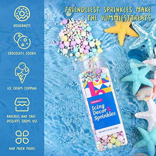 Edible Sprinkles for Cake Decorating, Cookie, Cupcake