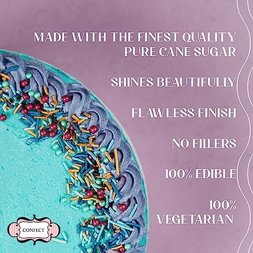 Assorted Rainbow Sprinkles for Cake Decoration - 3.5 Oz