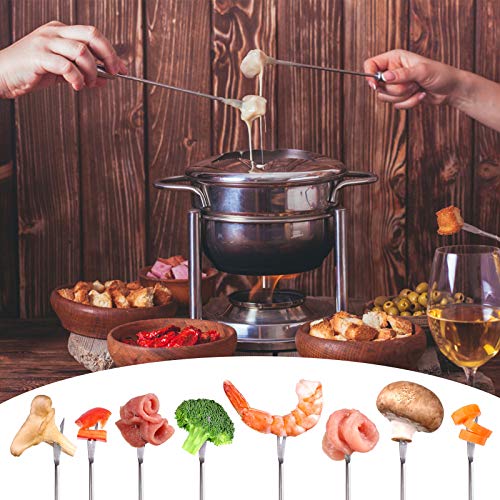 Color-Coded Stainless Steel Fondue Forks – 6PCS