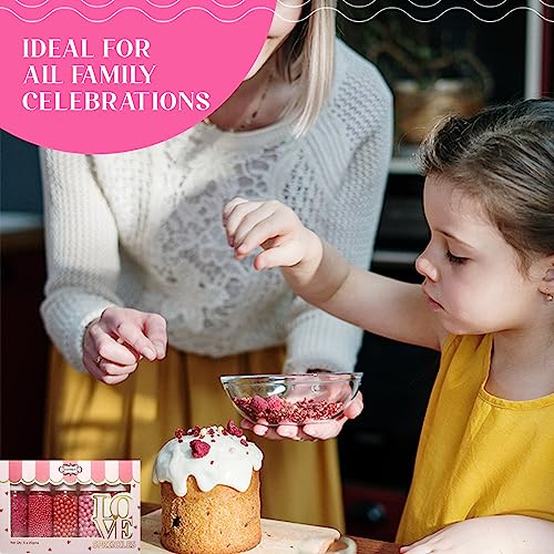 Assorted Rainbow Sprinkles for Cake Decoration - 3.5 Oz